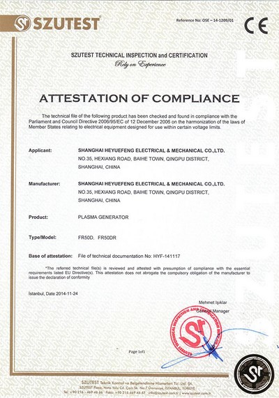Certificates
